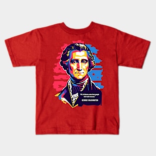 George Washington pop art Kids T-Shirt